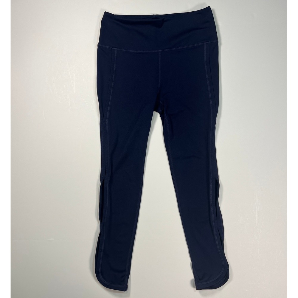Free People‎ FP Movement Infinity Leggings Womens S Navy Blue High Rise Cutout